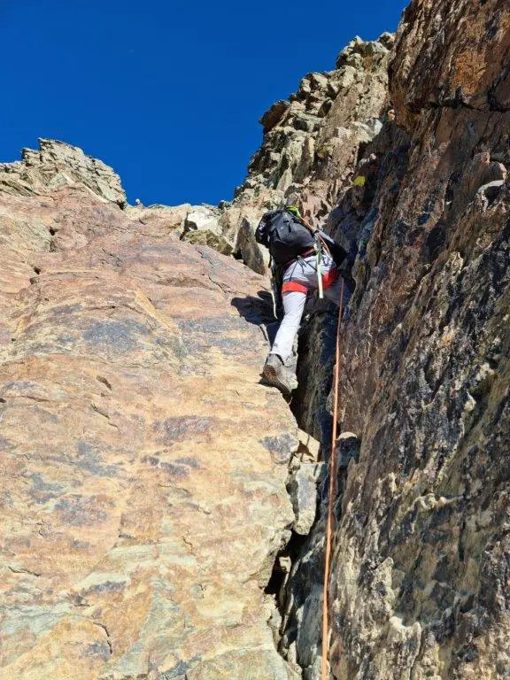 Monviso Aufstieg Kletterpartien
